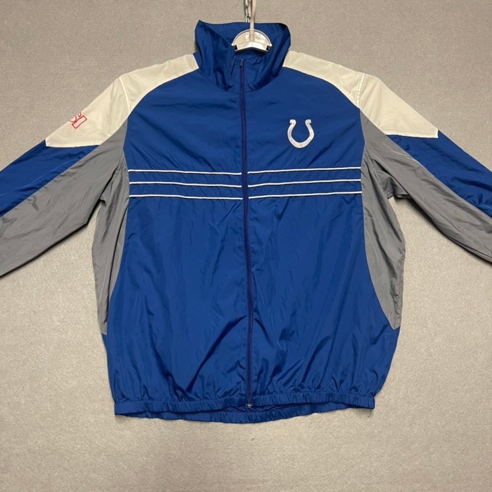 Indianapolis Colts Jacket Mens XXL 2XL Blue Lightweight Windbreaker SI G-III NFL